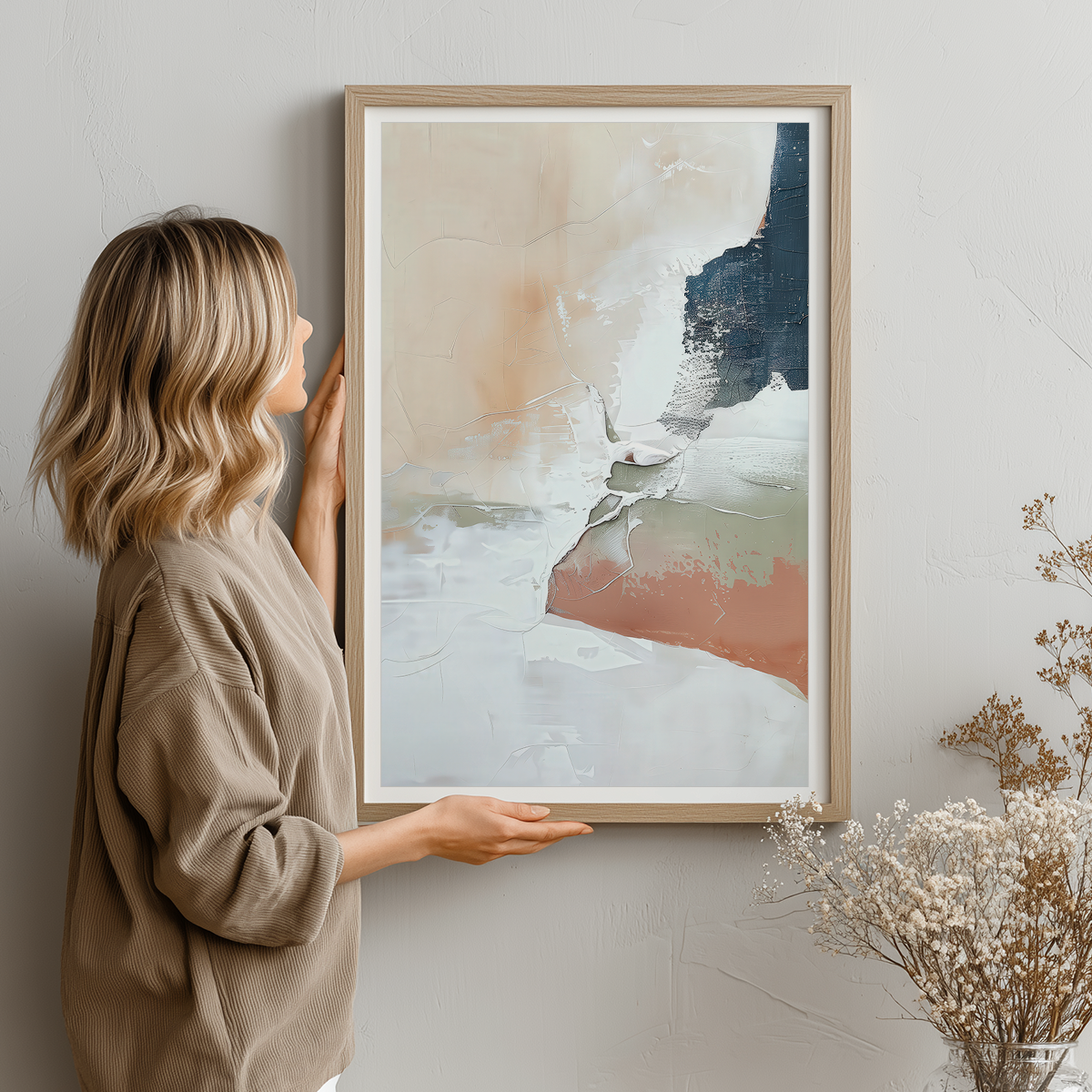 abstract framed wall art