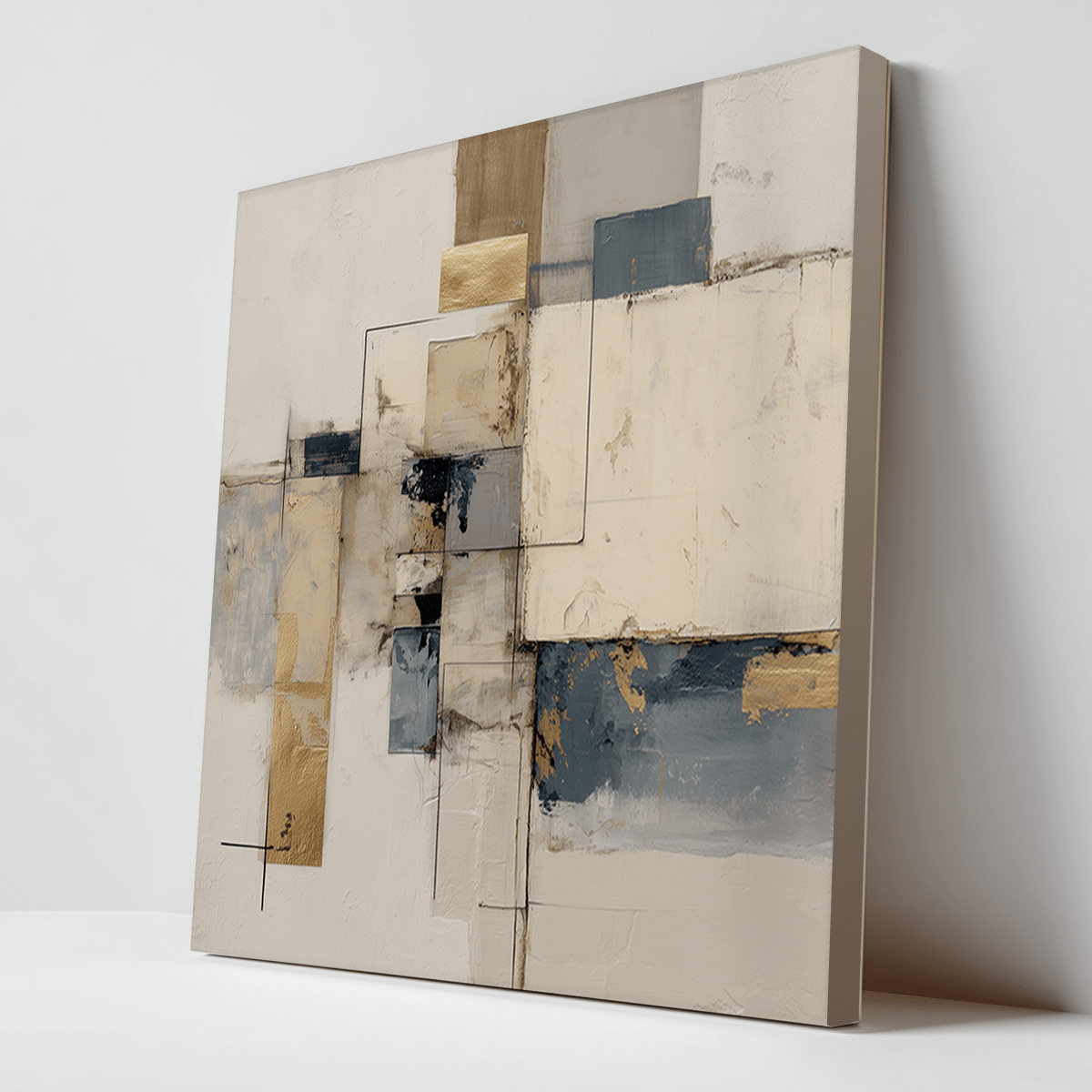 Abstract Mixed Media Wall Art