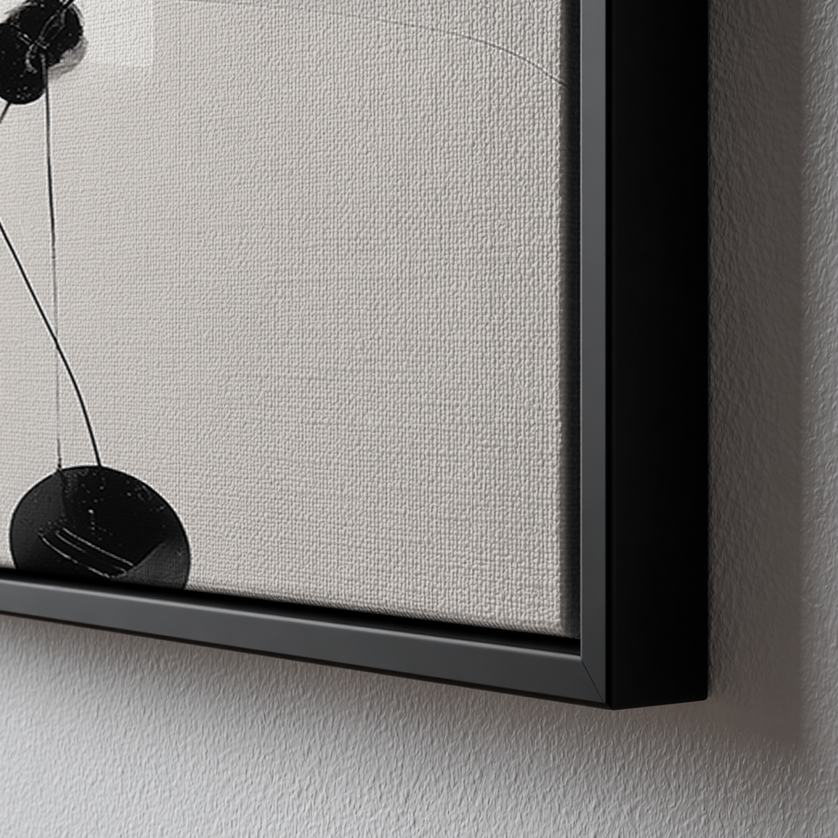 Abstract Circles & Lines Wall Art - Bauhaus Neutral Geometric Print - Modern Minimalist Decor