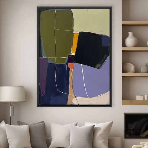 Modern Abstract Wall Art | Neutral Organic Canvas