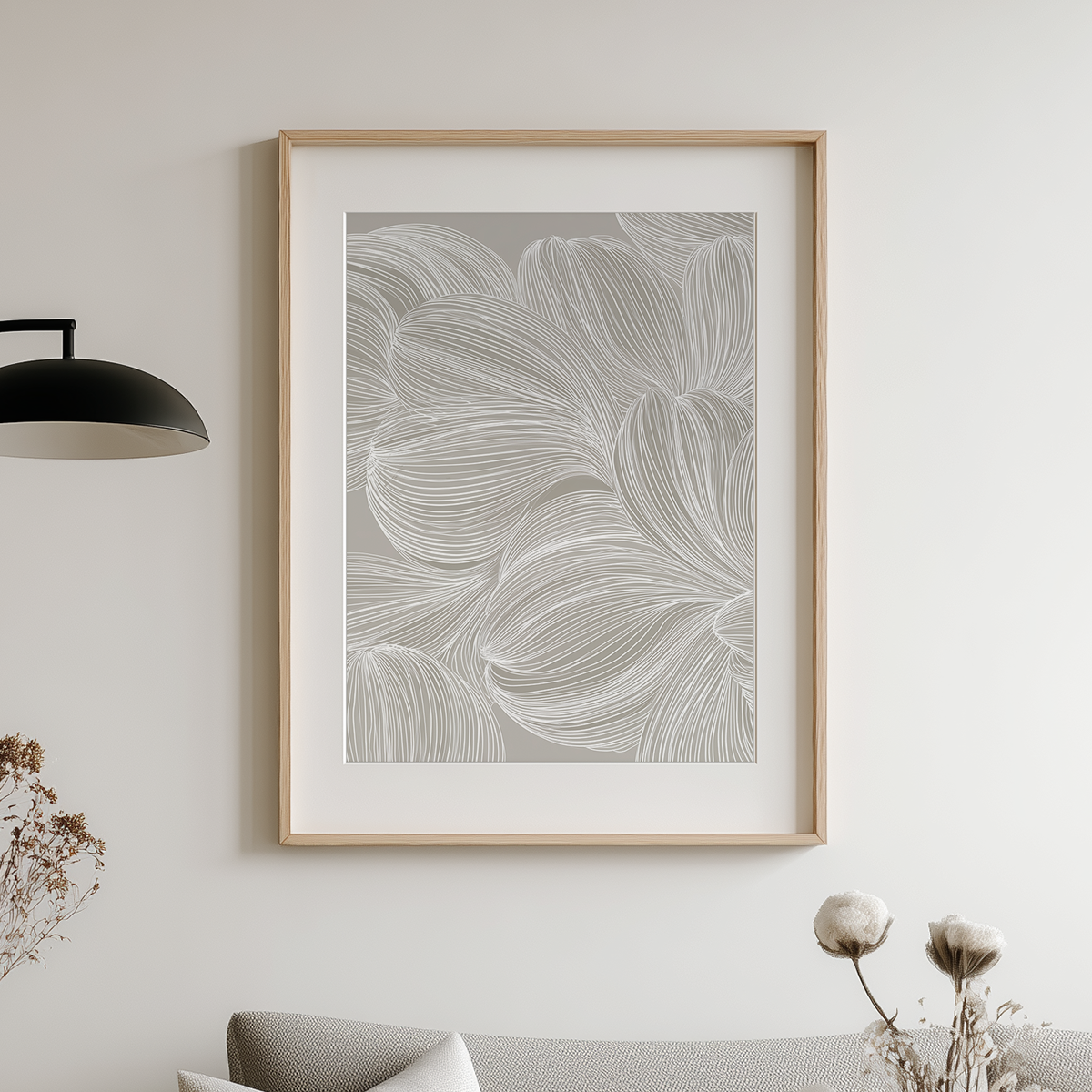 Minimalist Line Art Print | Abstract Botanical Wall Art