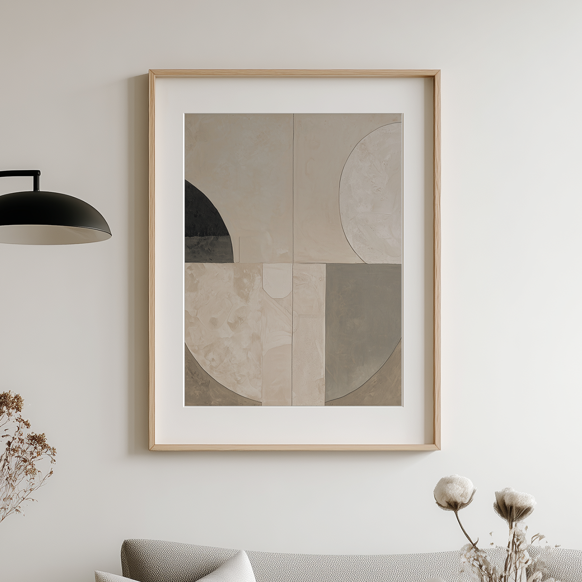 Abstract Mixed Media Wall Art | Neutral Textured Canvas