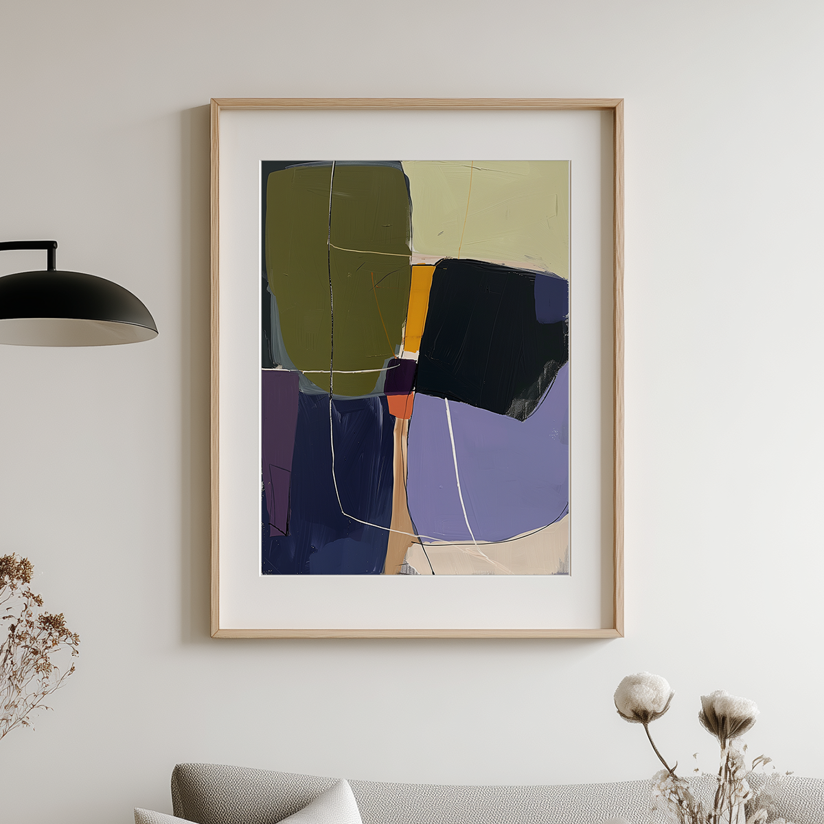 Modern Abstract Wall Art | Neutral Organic Canvas
