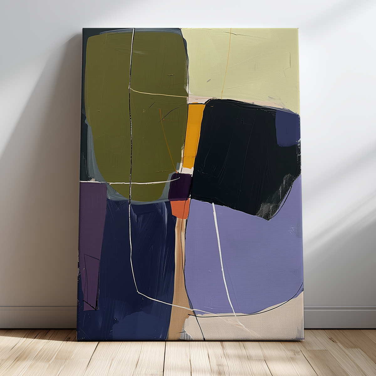 Modern Abstract Wall Art | Neutral Organic Canvas