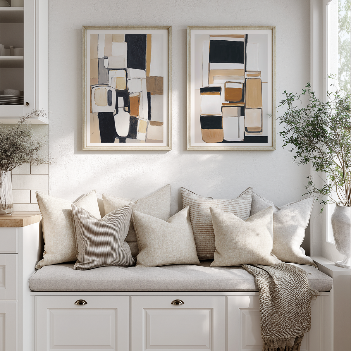 Contemporary Abstract Wall Art Print Set