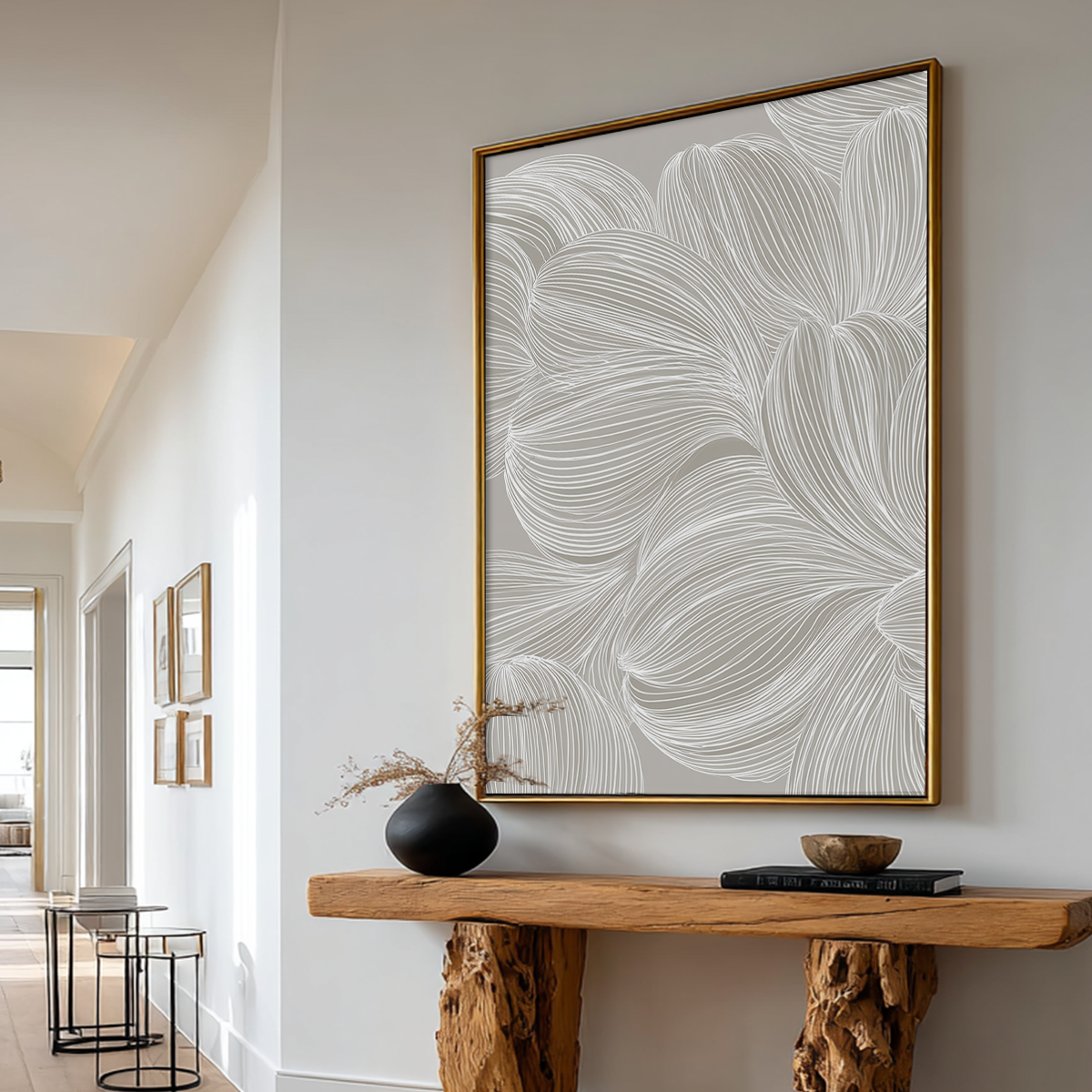 Minimalist Line Art Print | Abstract Botanical Wall Art