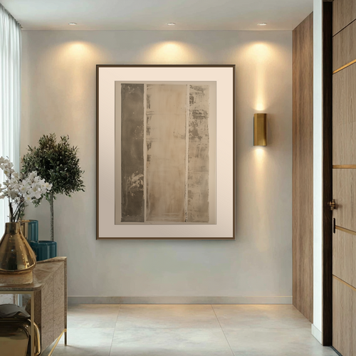 Abstract Mixed Media Wall Art | Neutral Textured Canvas