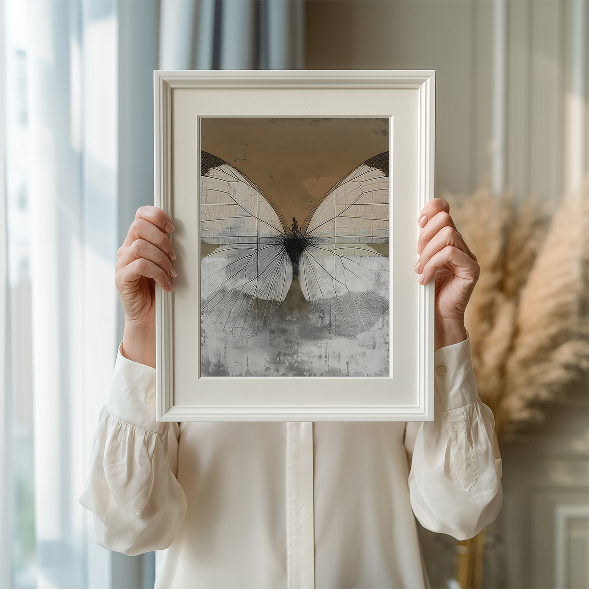 Contemporary Butterfly Wall Art | Modern Nature Canvas