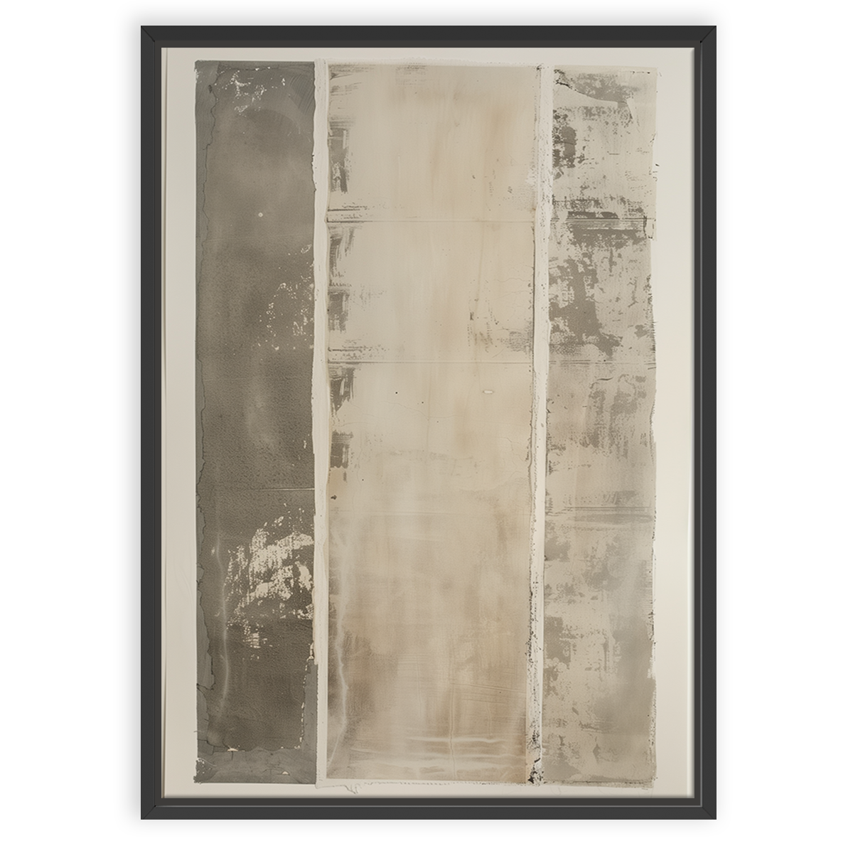 Abstract Mixed Media Wall Art | Neutral Textured Canvas