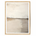 Neutral Abstract Wall Art Print - Scandinavian Modern Beige Canvas Wall Decor featuring minimalist textured layers in soft beige and cream tones, ideal for modern living room.