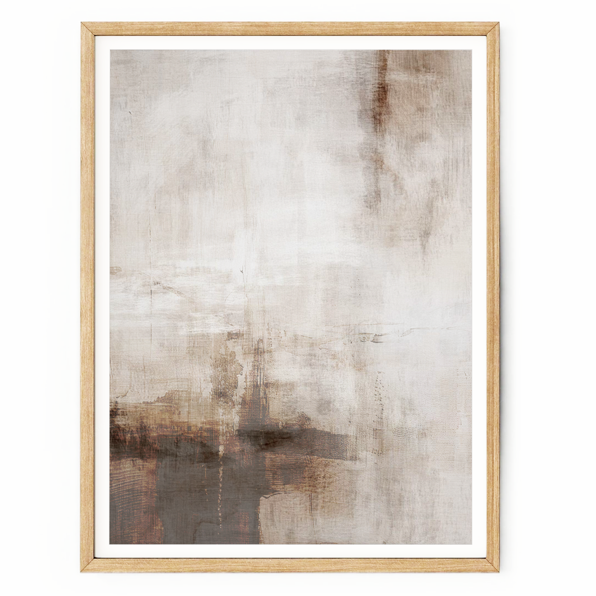 Beige Abstract Wall Art | Minimalist Neutral Canvas