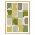Mid-Century Modern Framed Canvas