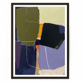 Modern abstract wall art featuring earthy neutral tones and minimalist geometric forms for organic contemporary interiors.