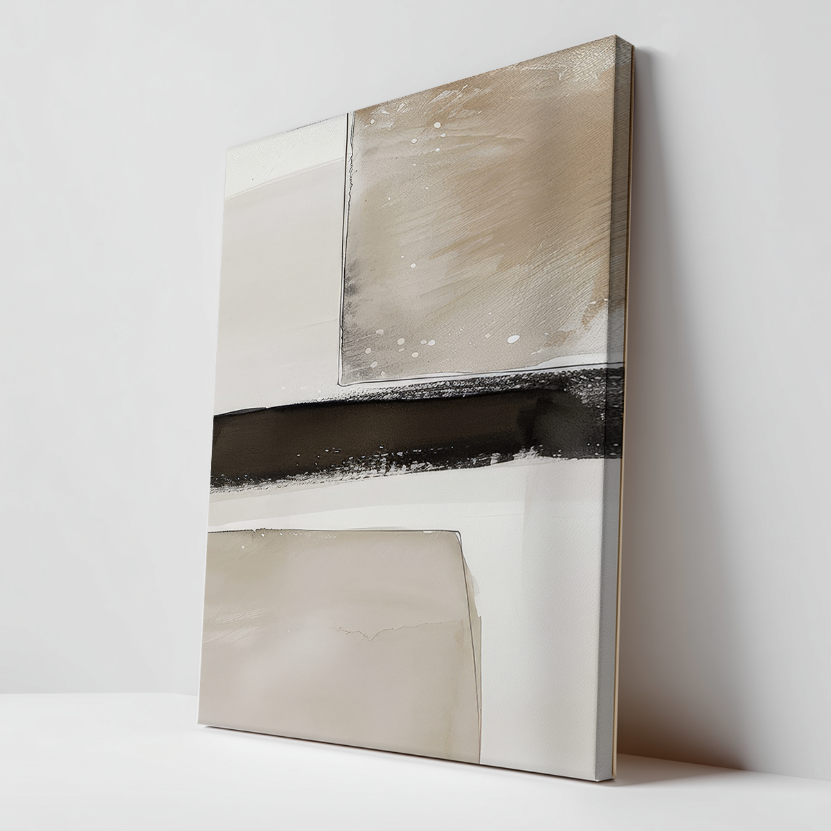 Neutral Minimalist Abstract Wall Art Modern Print