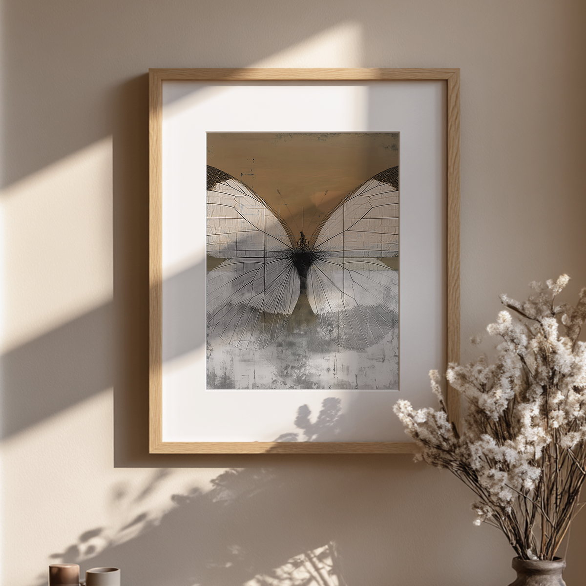 Contemporary Butterfly Wall Art | Modern Nature Canvas