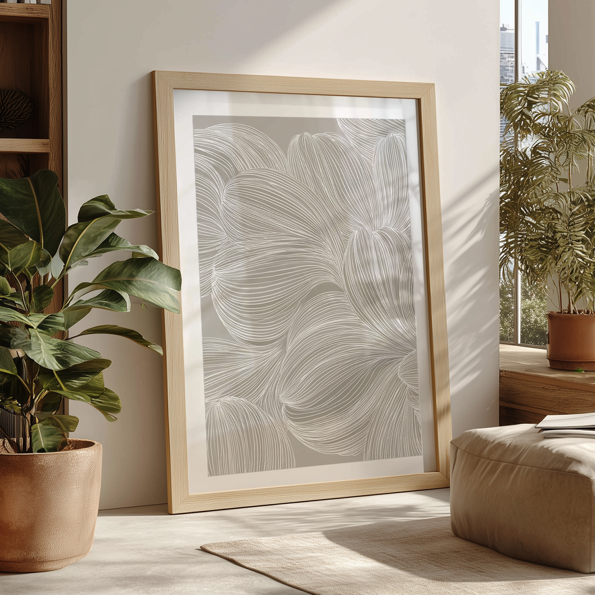 Minimalist Line Art Print | Abstract Botanical Wall Art