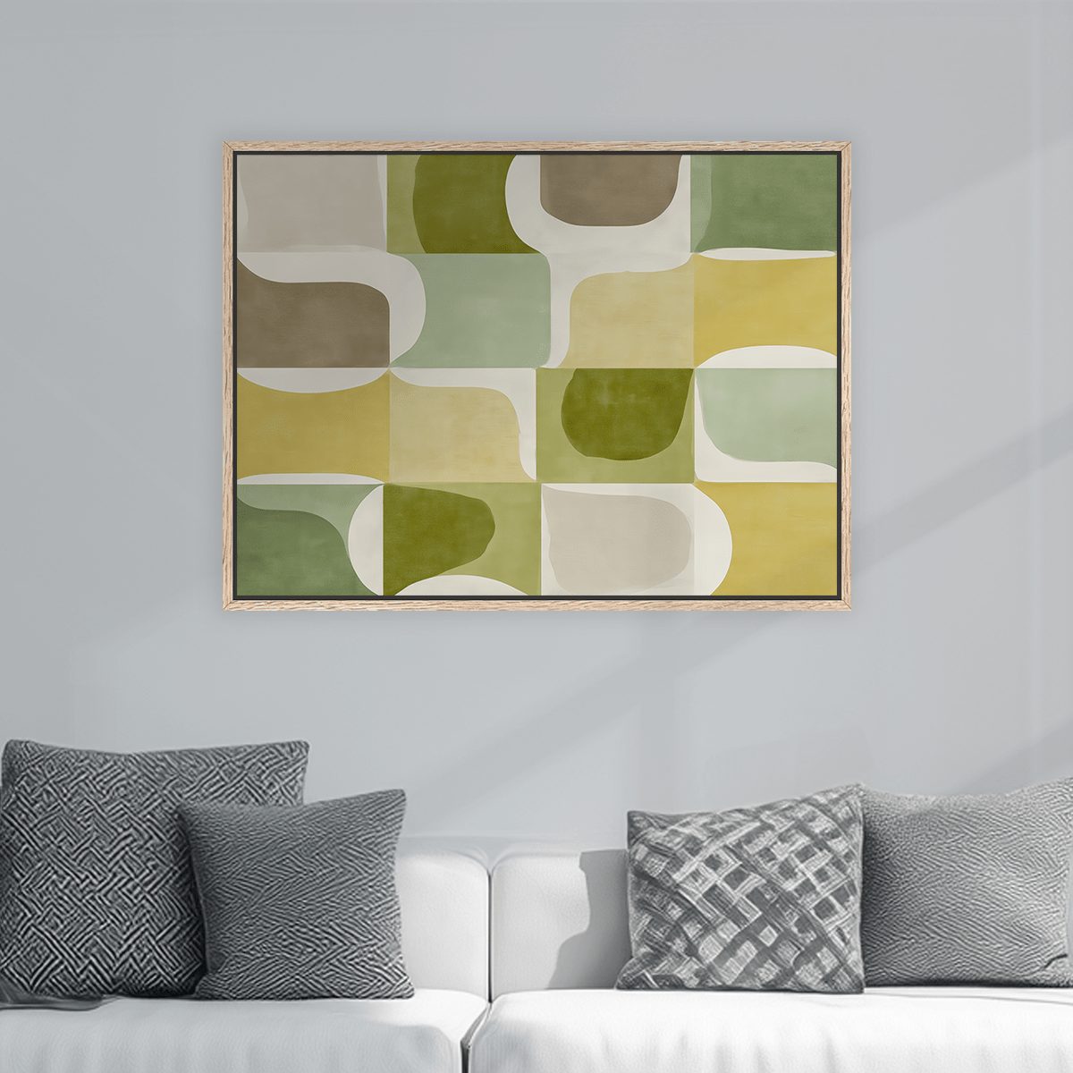 Soft Green Abstract Wall Art