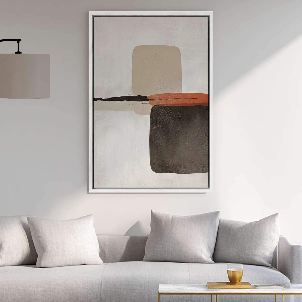 Wabi-Sabi Neutral Wall Art | Japandi Abstract Canvas