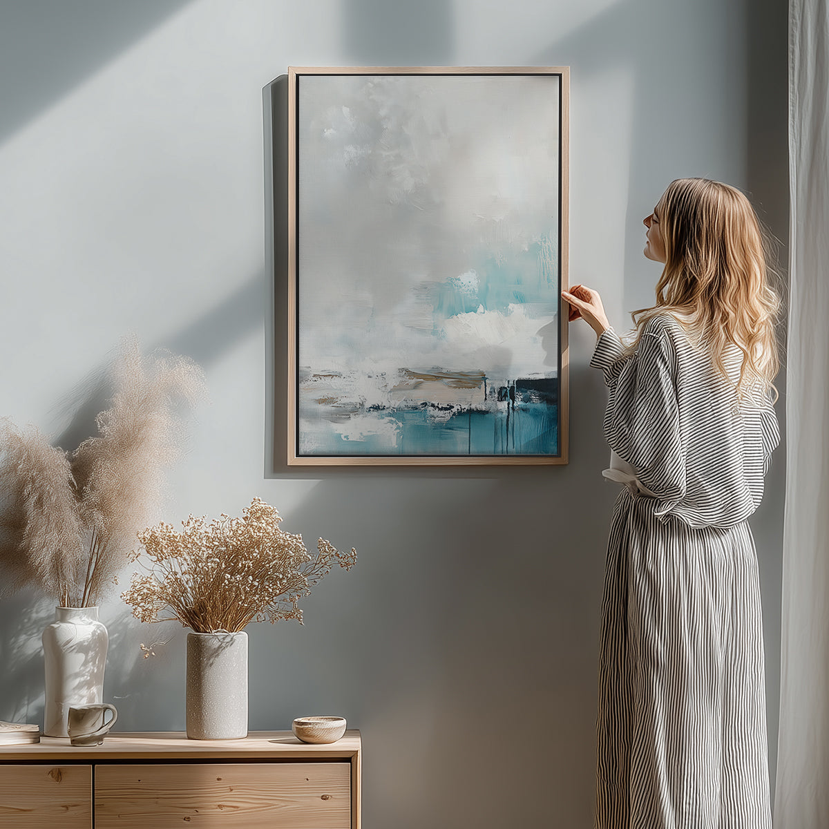 Contemporary abstract seascape wall art print