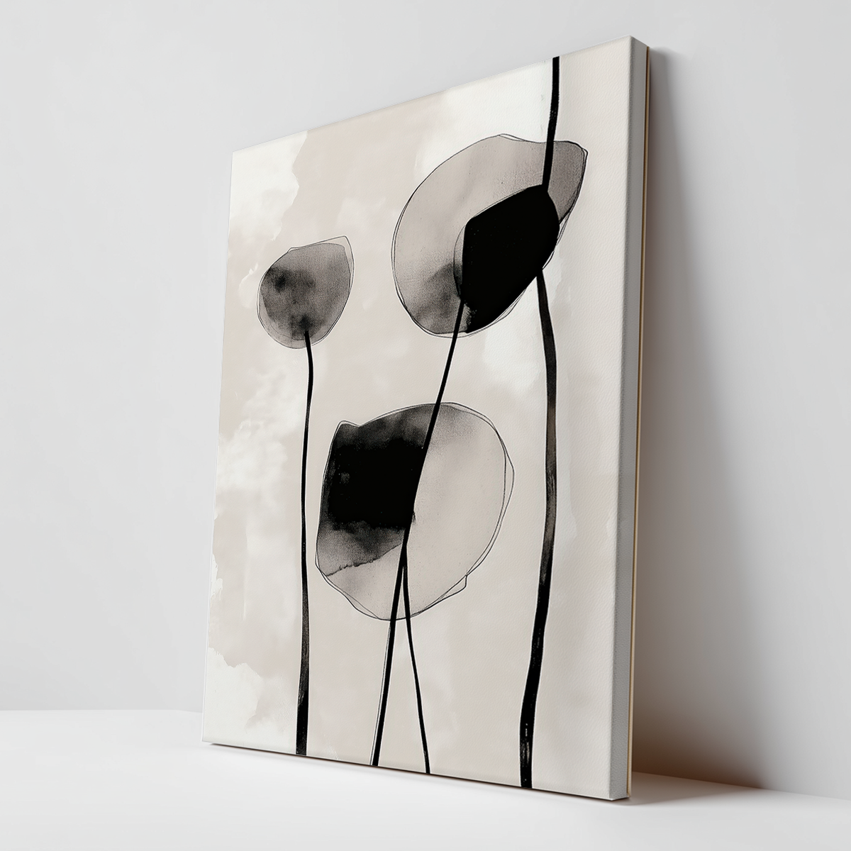 abstract botanical art for living room