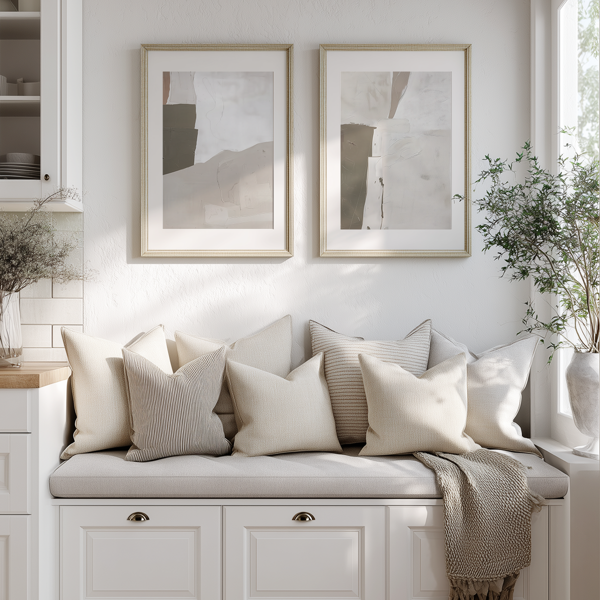 abstract canvas texture neutral tones