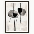 abstract floral botanical art for living room