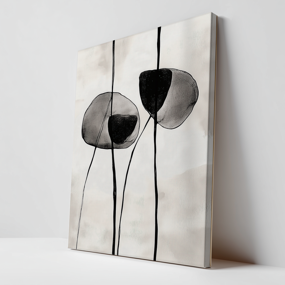 abstract flower inspired wall art prints