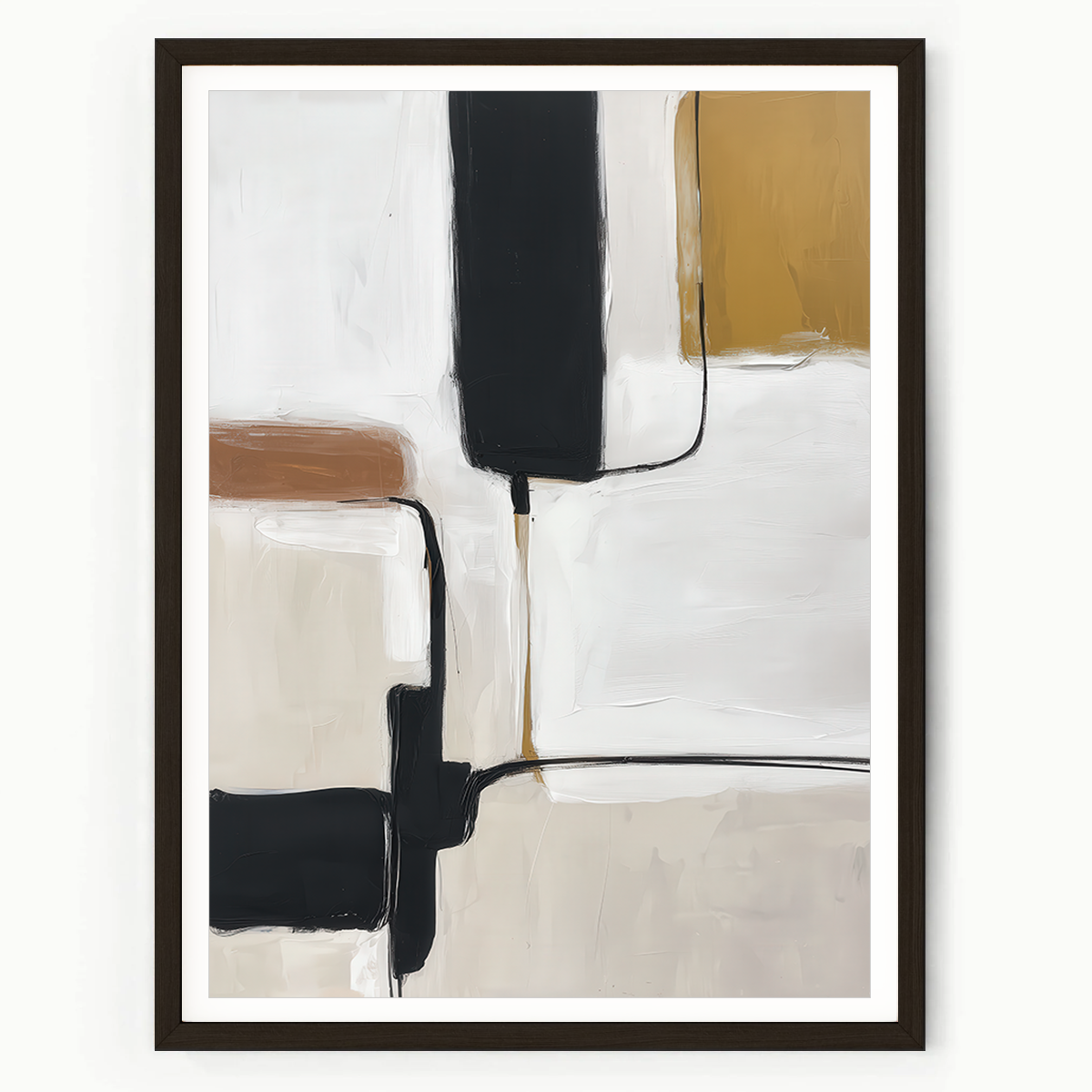 boho mid century minimalist abstract print