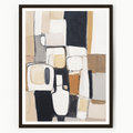 boho modern abstract art for dining room