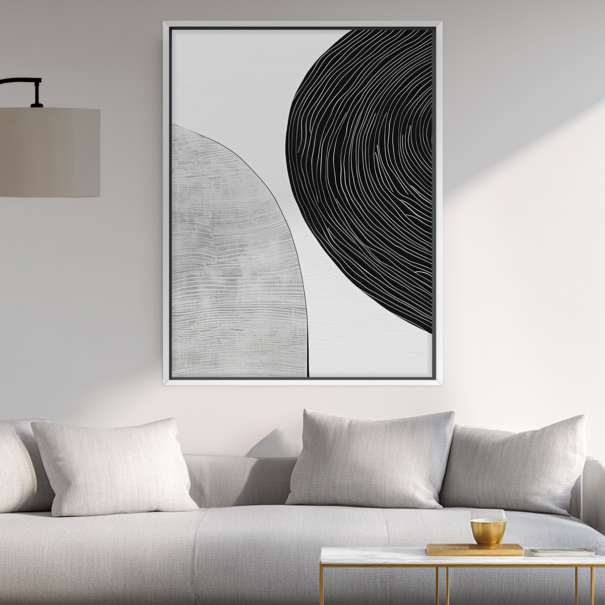 brush stroke abstract canvas wall art