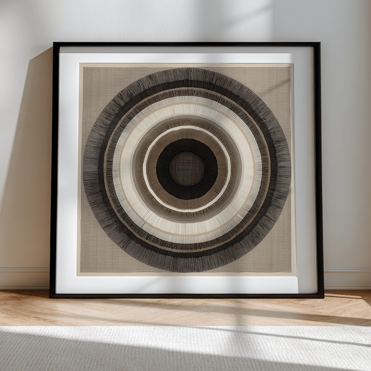 circular abstract wall art