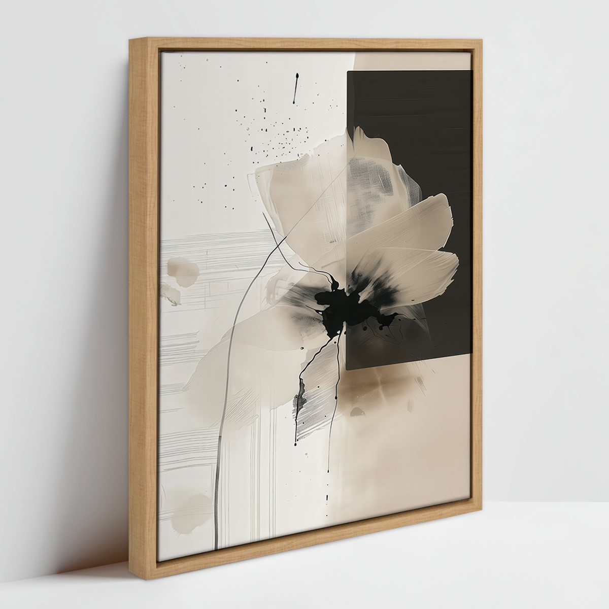 contemporary flower abstract painting