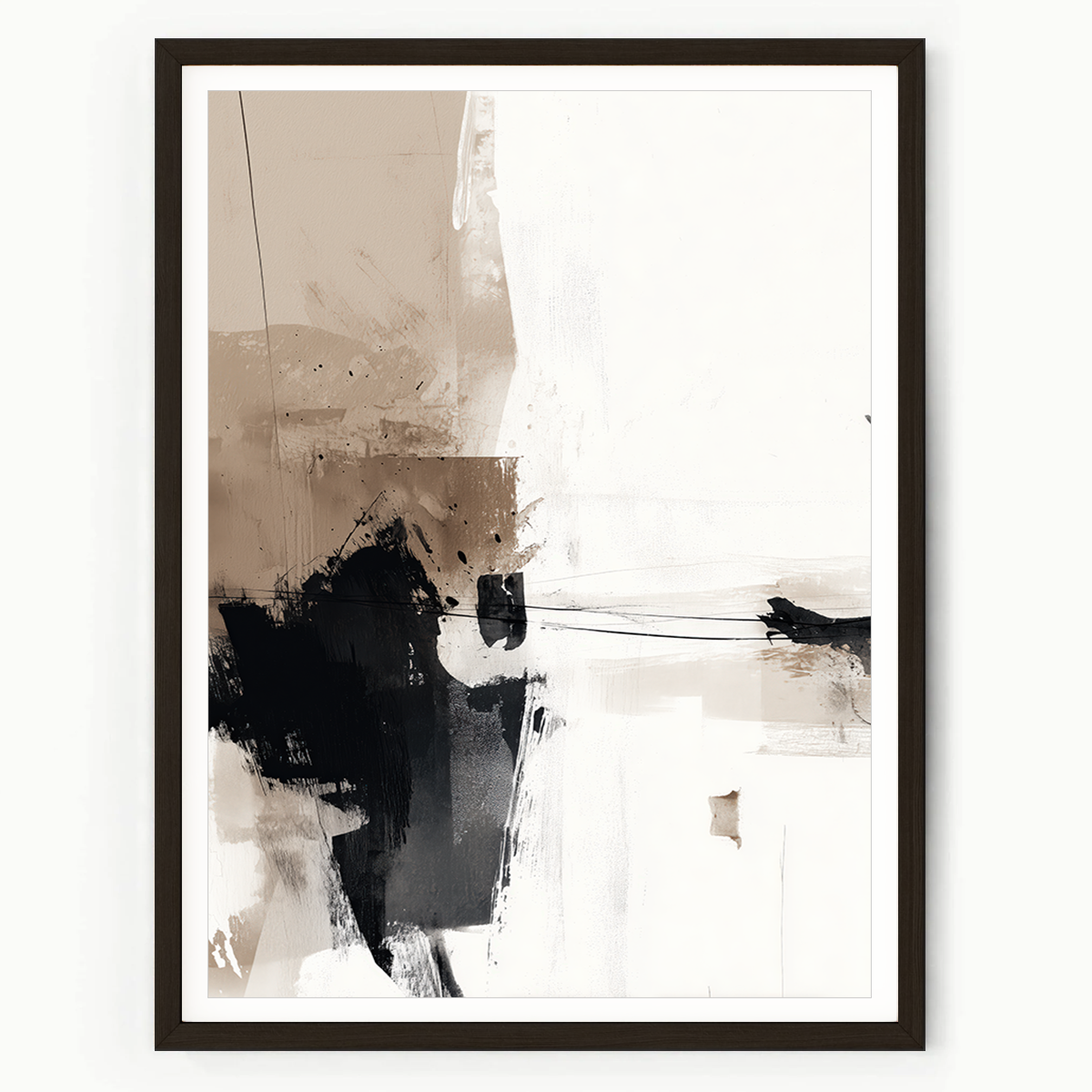 framed abstract wall art print