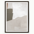 framed modern abstract canvas wall art in neutral tones