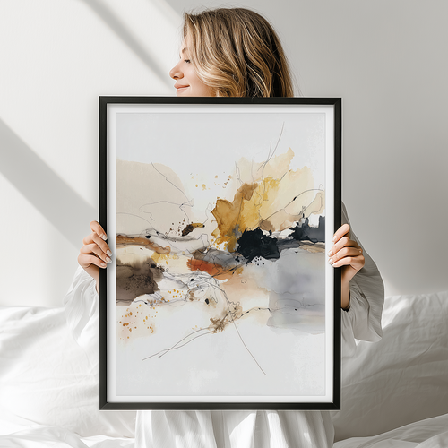 framed wall art abstract print