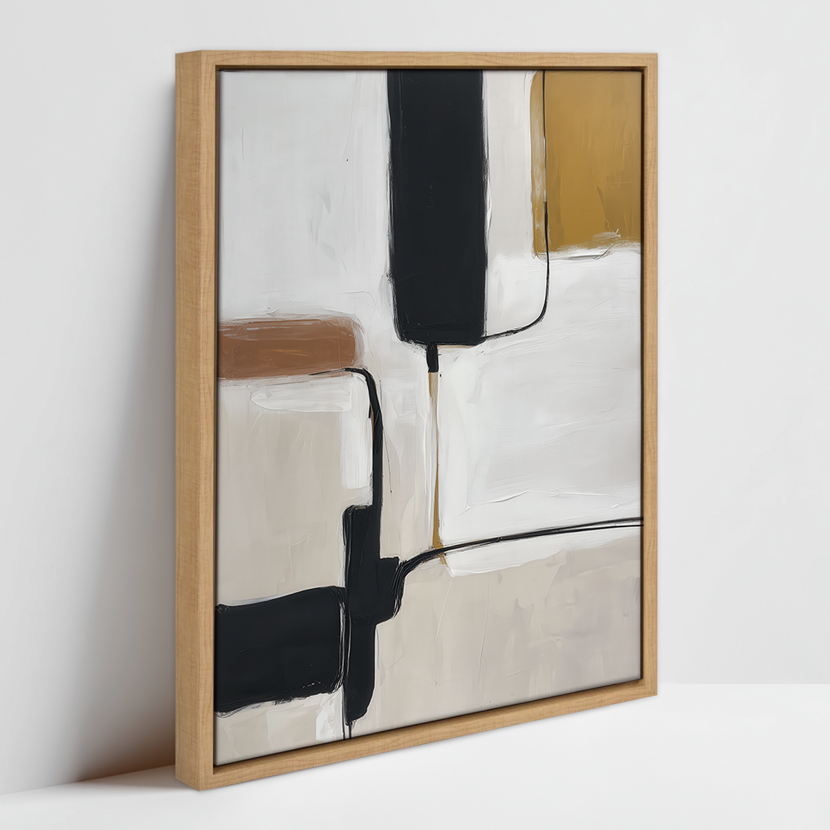 large boho mid century abstract wall art