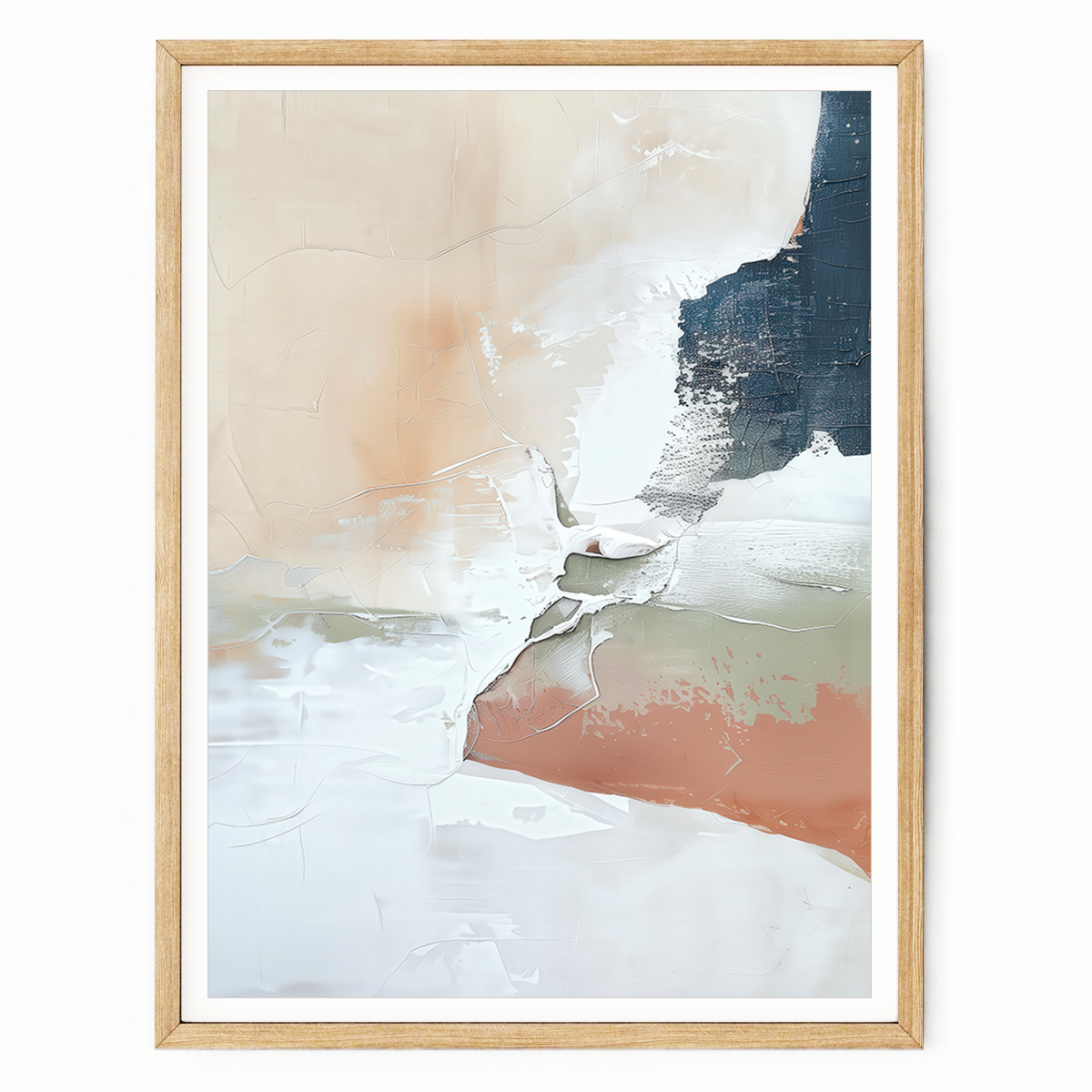 large neutral wall art print