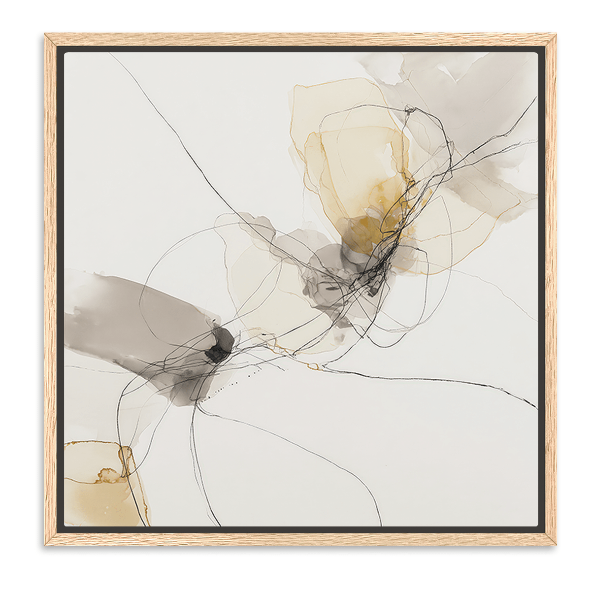 line abstract framed canvas wall art