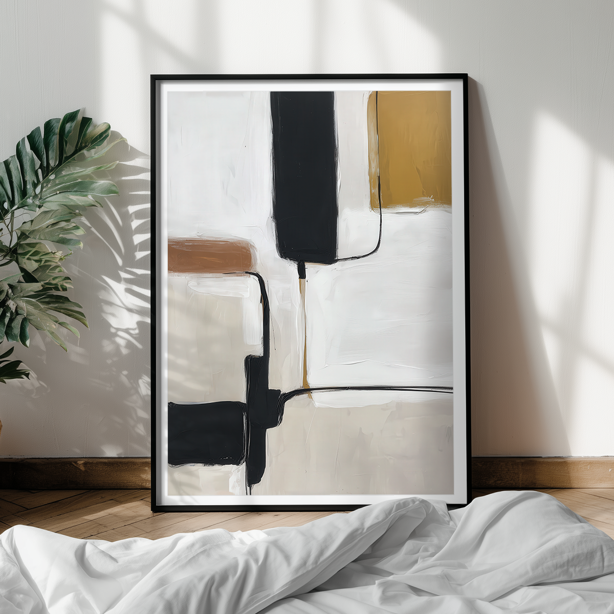 mid century modern boho wall art decor