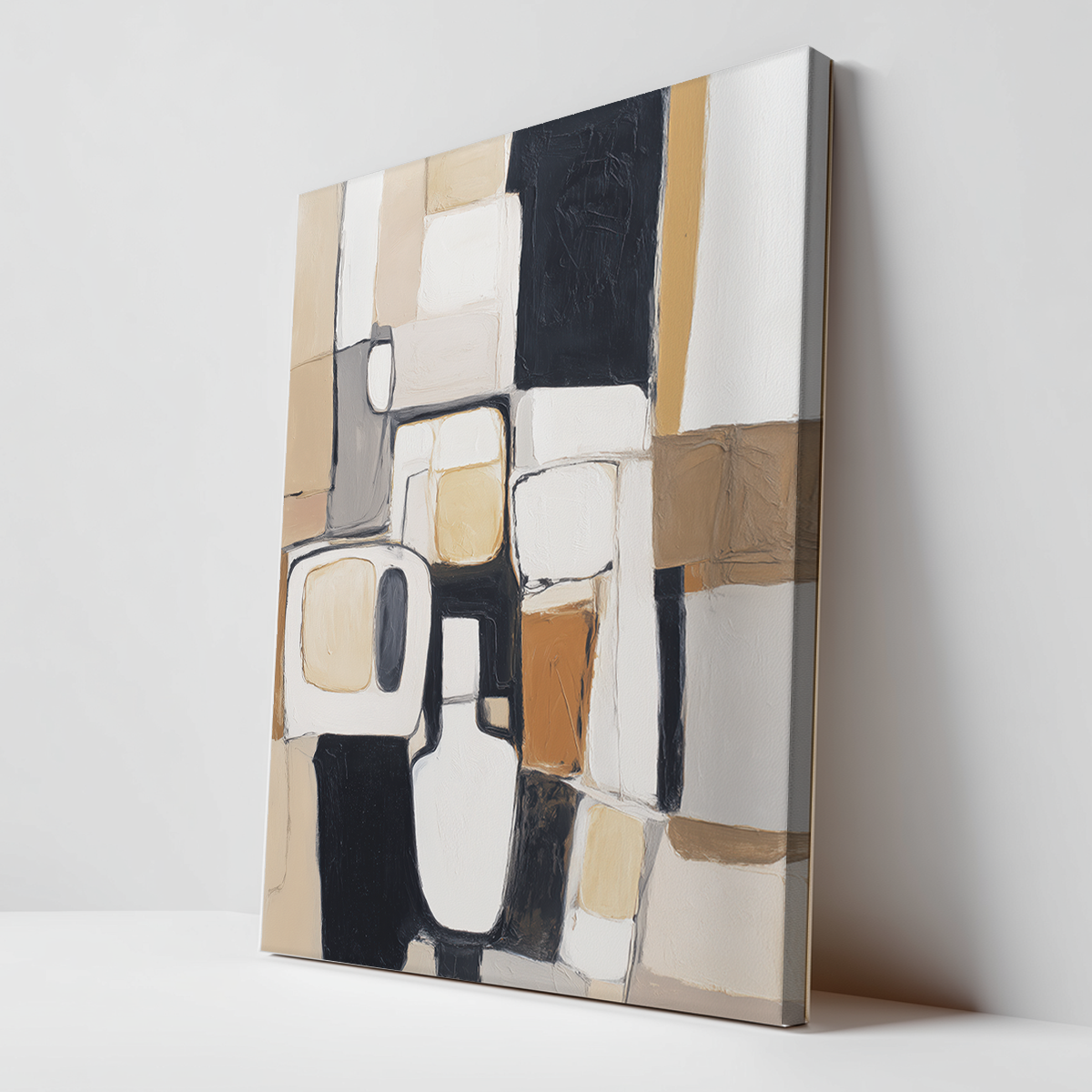 mid century modern boho wall art decor canvas print