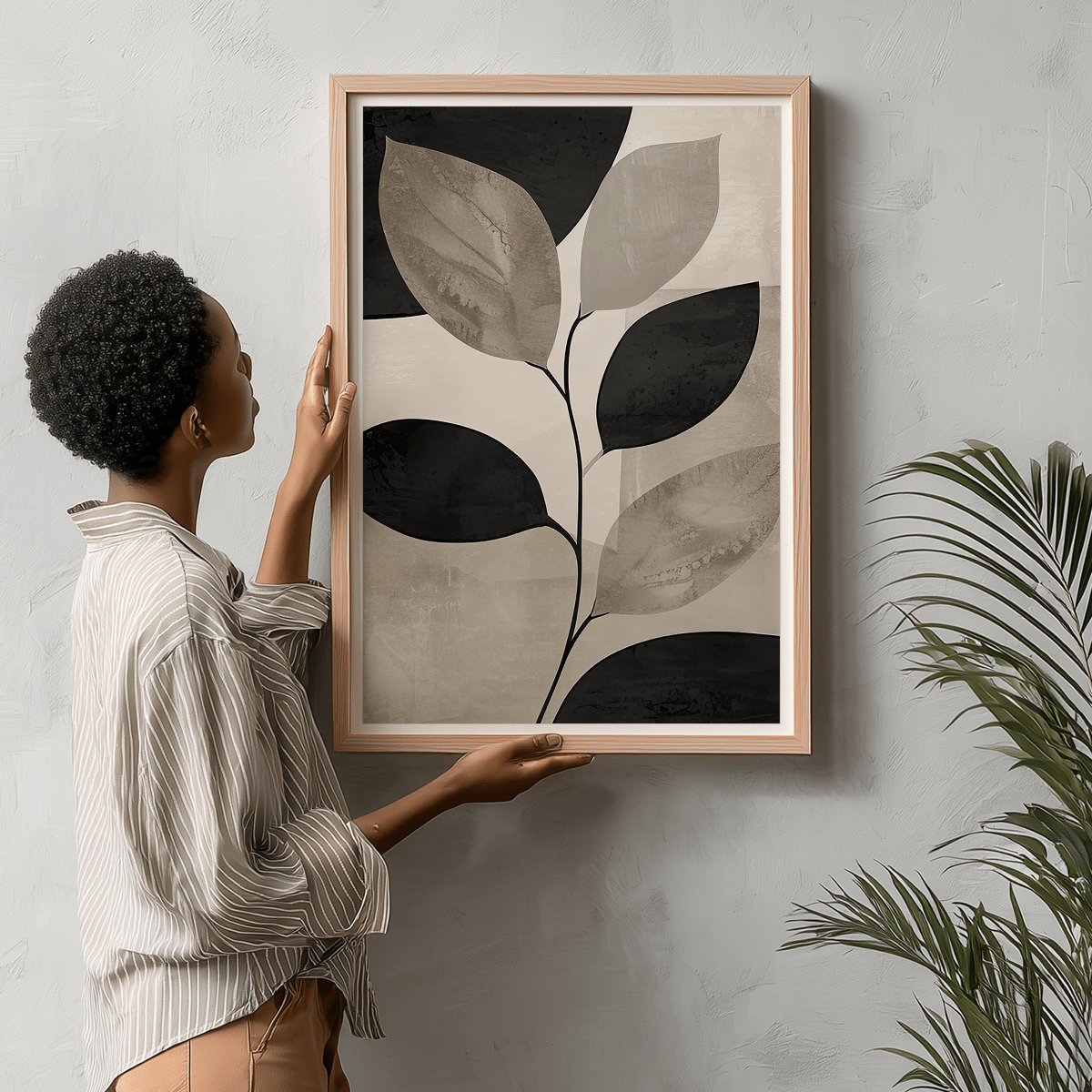 minimalist abstract canvas wall art