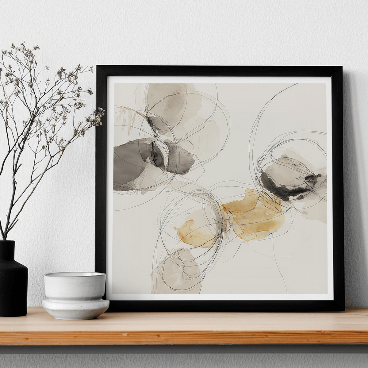 minimalist abstract line art