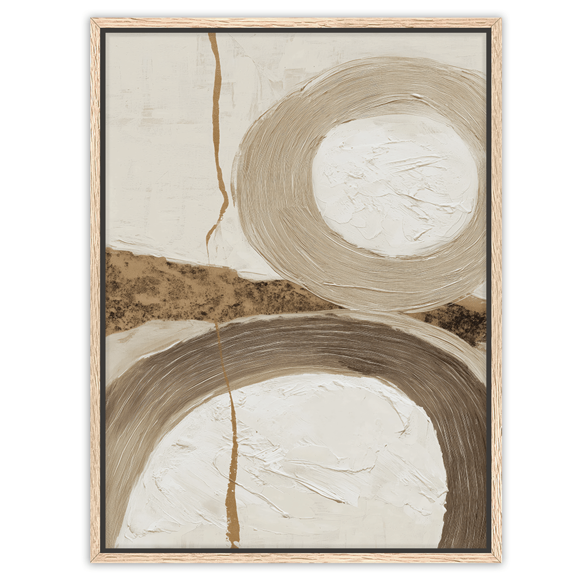 minimalist wall art brushstroke detail