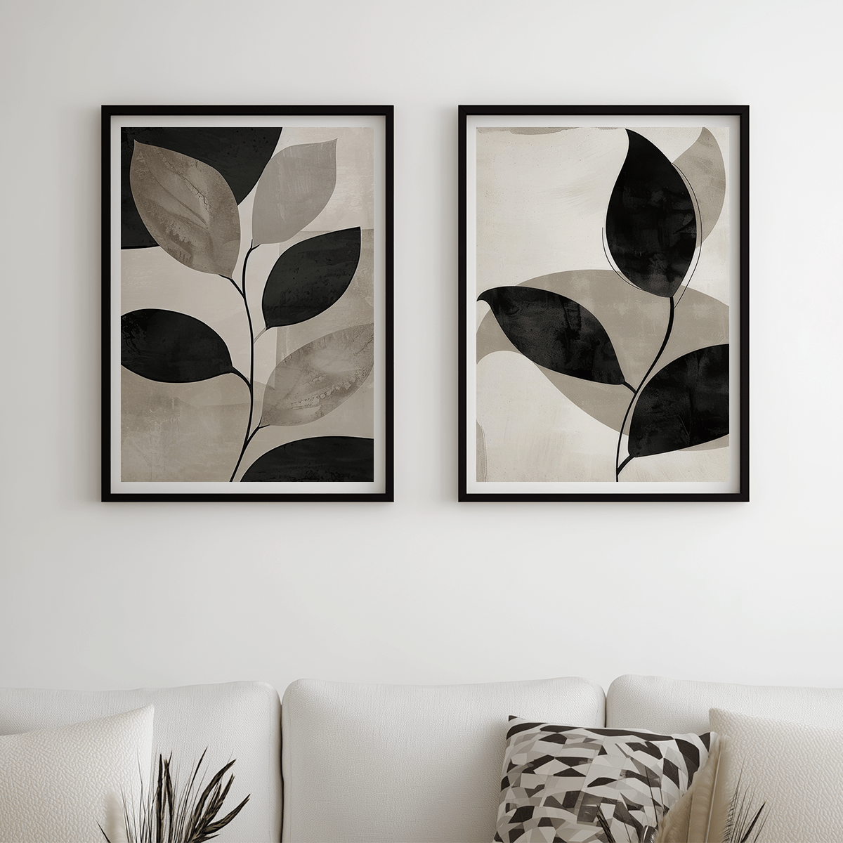modern floral wall art for living room