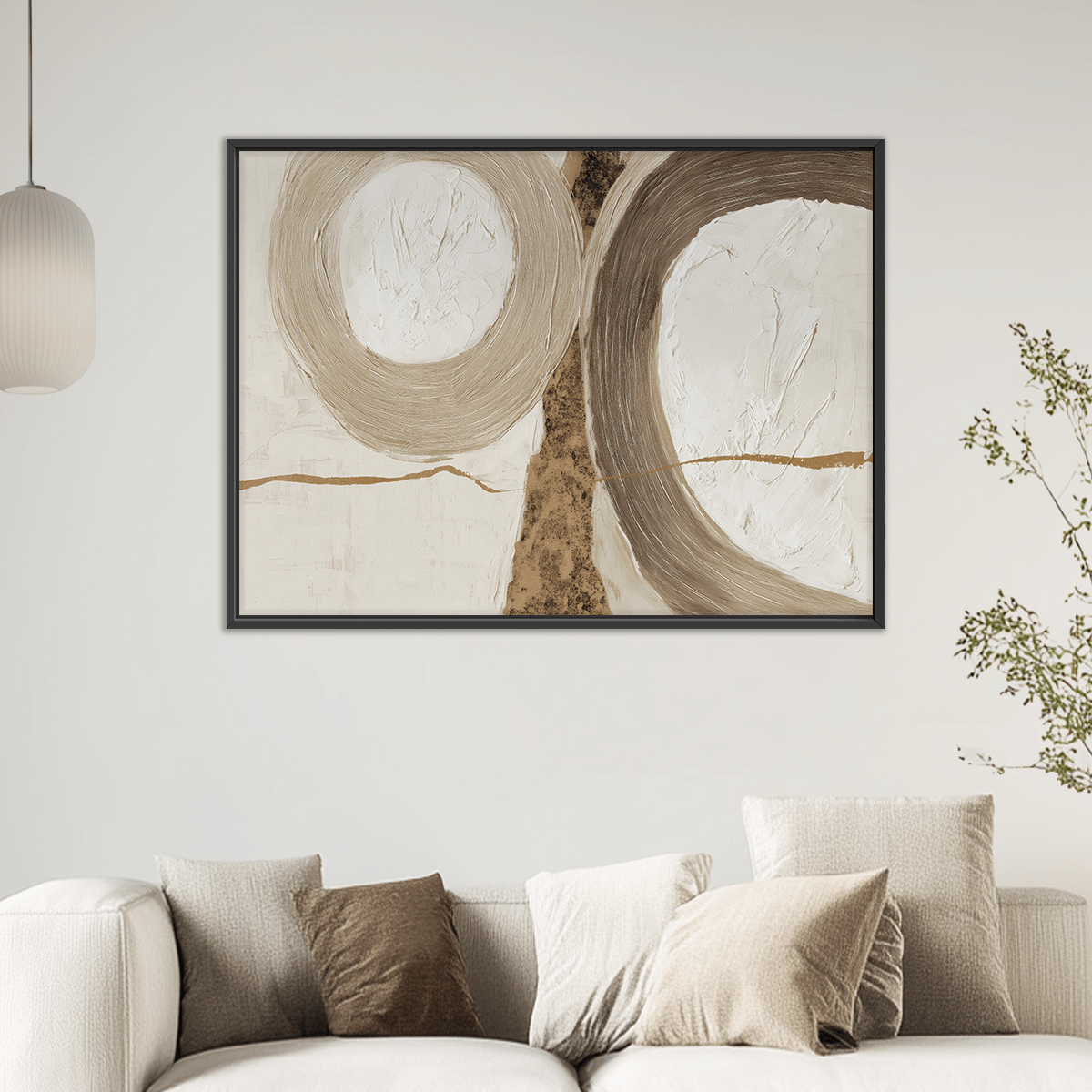modern wall art for calming interior