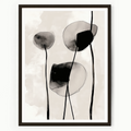 modern wall art styled in neutral home