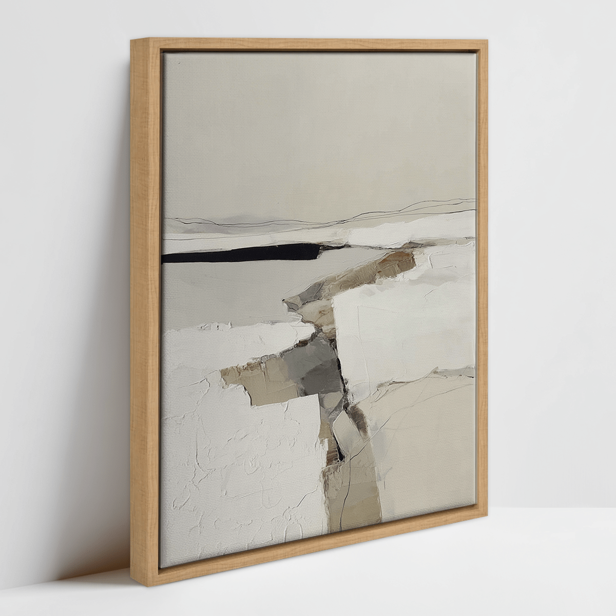 neutral framed wall art for bedroom styling