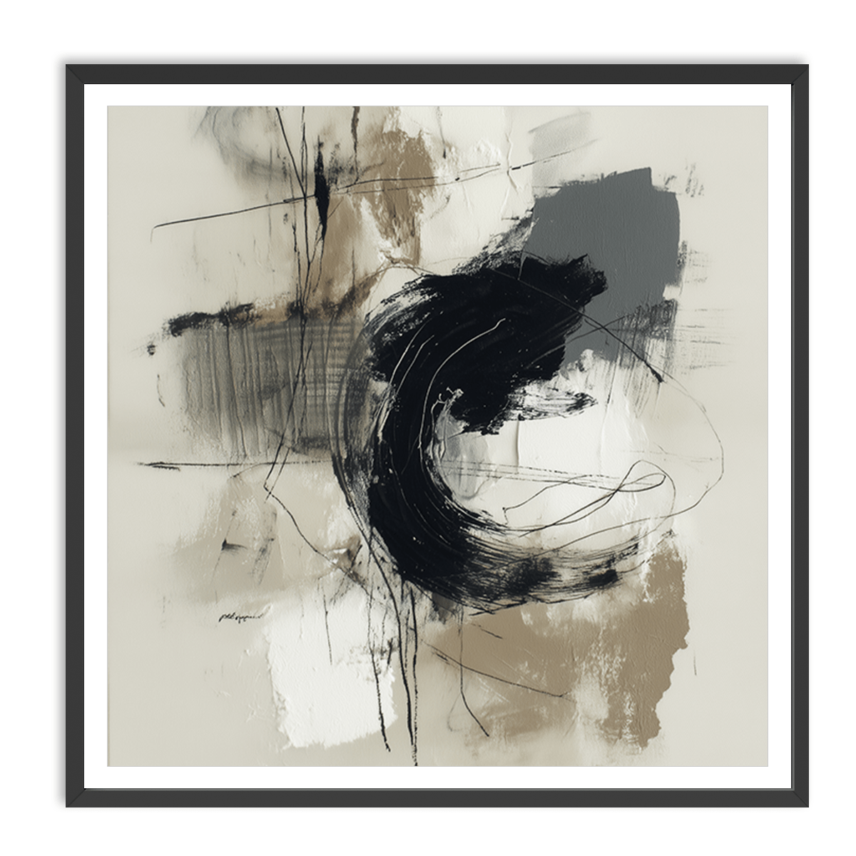 neutral framed wall art ready to hang