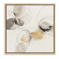neutral modern abstract framed wall art