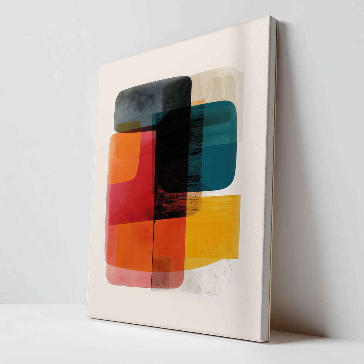 organic modern art canvas print